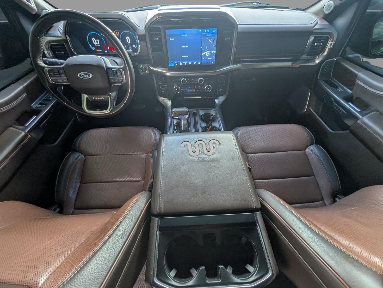Used 2021 Agate Black/Stone Gray Ford King Ranch image 36
