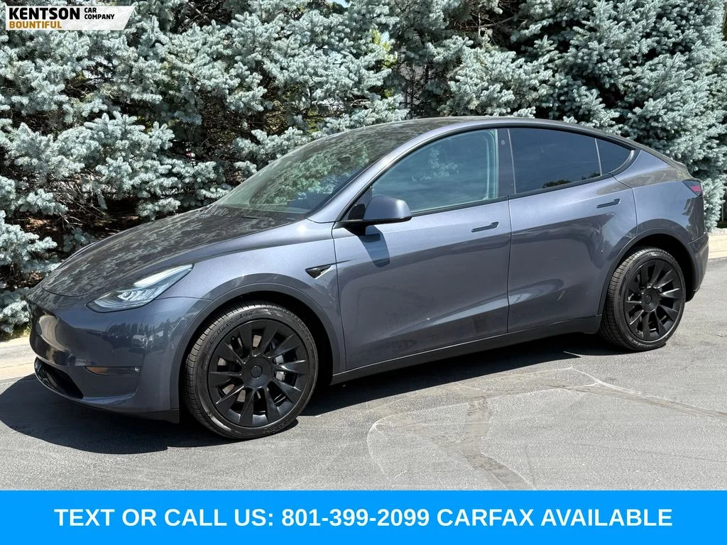 Used 2021 Gray Tesla Long Range image 1