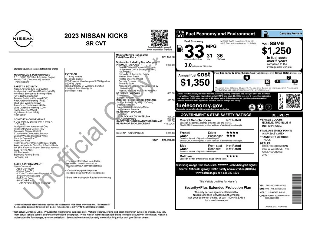 Used 2023 Blue Nissan SR image 5
