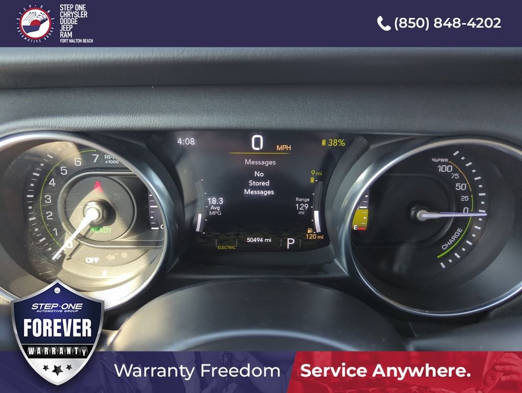Used 2022 White Jeep Unlimited Sahara 4xe image 36