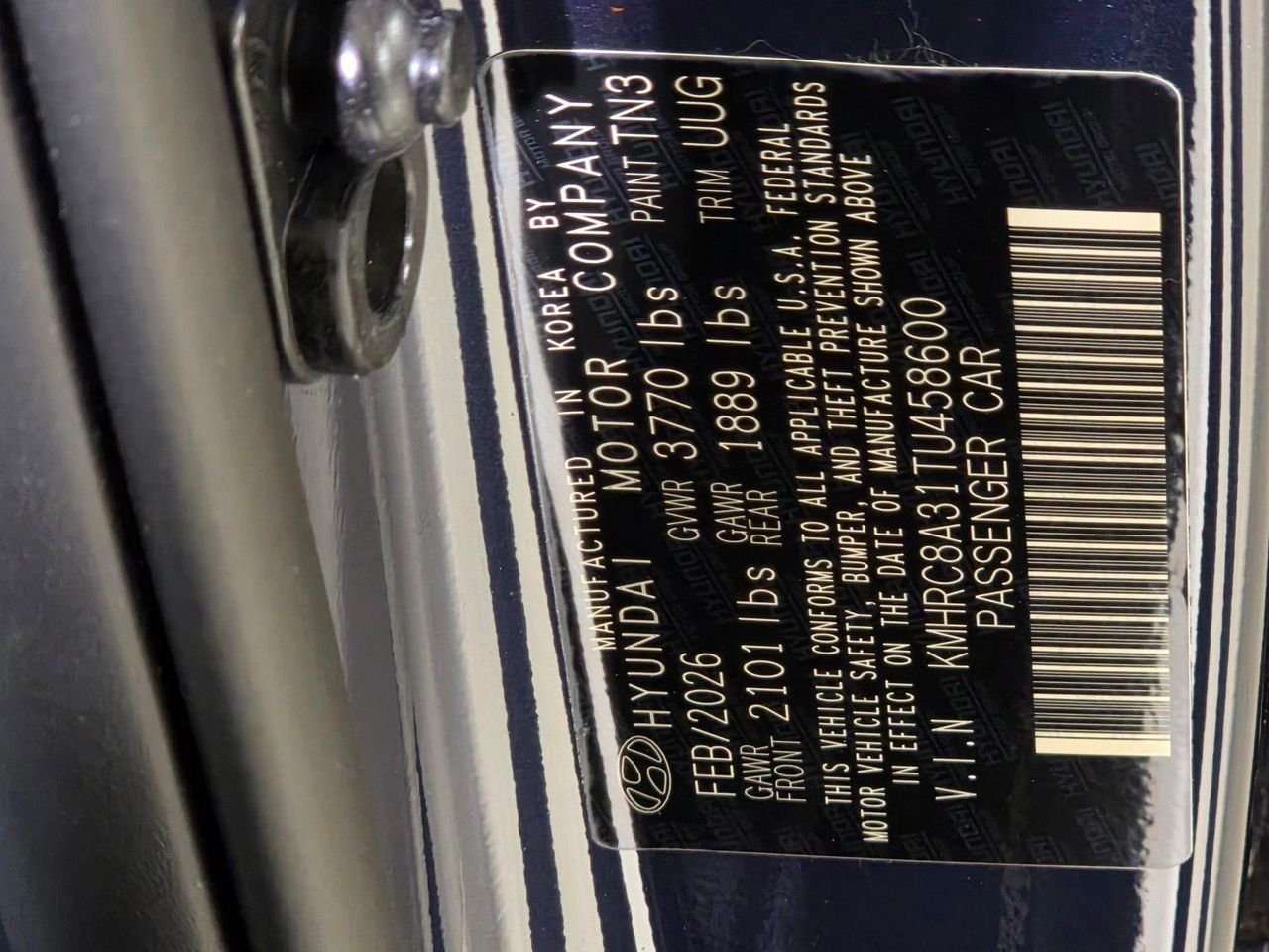New 2026 Denim w/White Roof Hyundai SEL w/Two-Tone Roof image 34