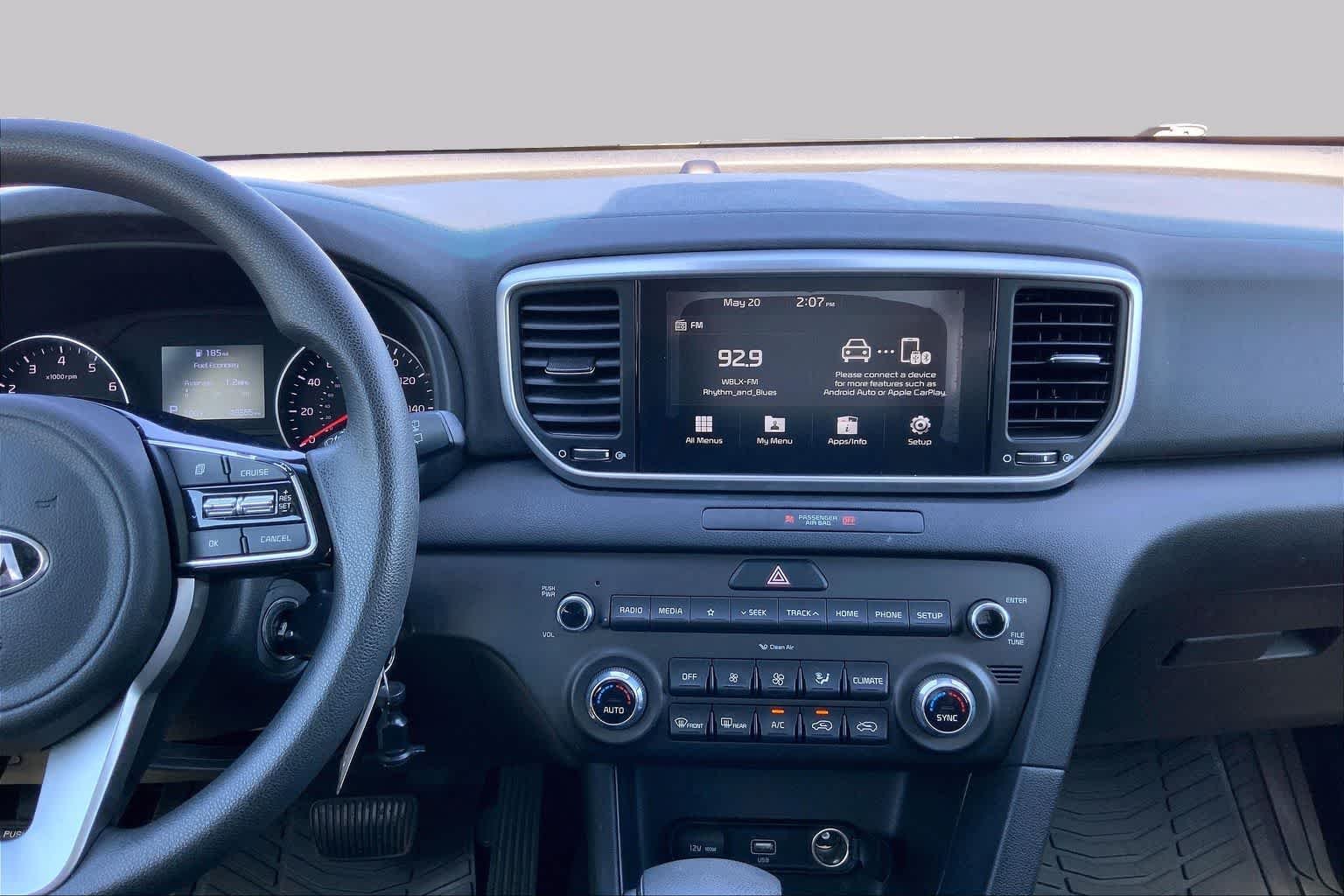 Used 2021 Black Cherry Kia LX image 7