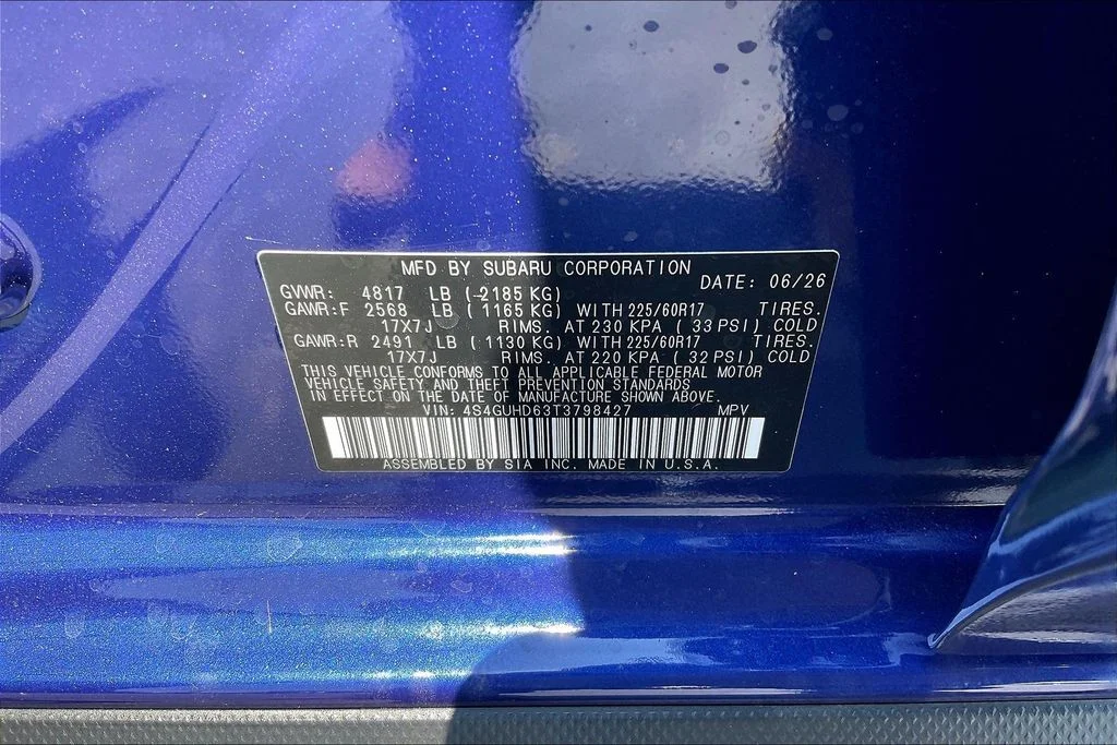New 2026 SAPPHIRE BLUE PEARL Subaru Premium image 13
