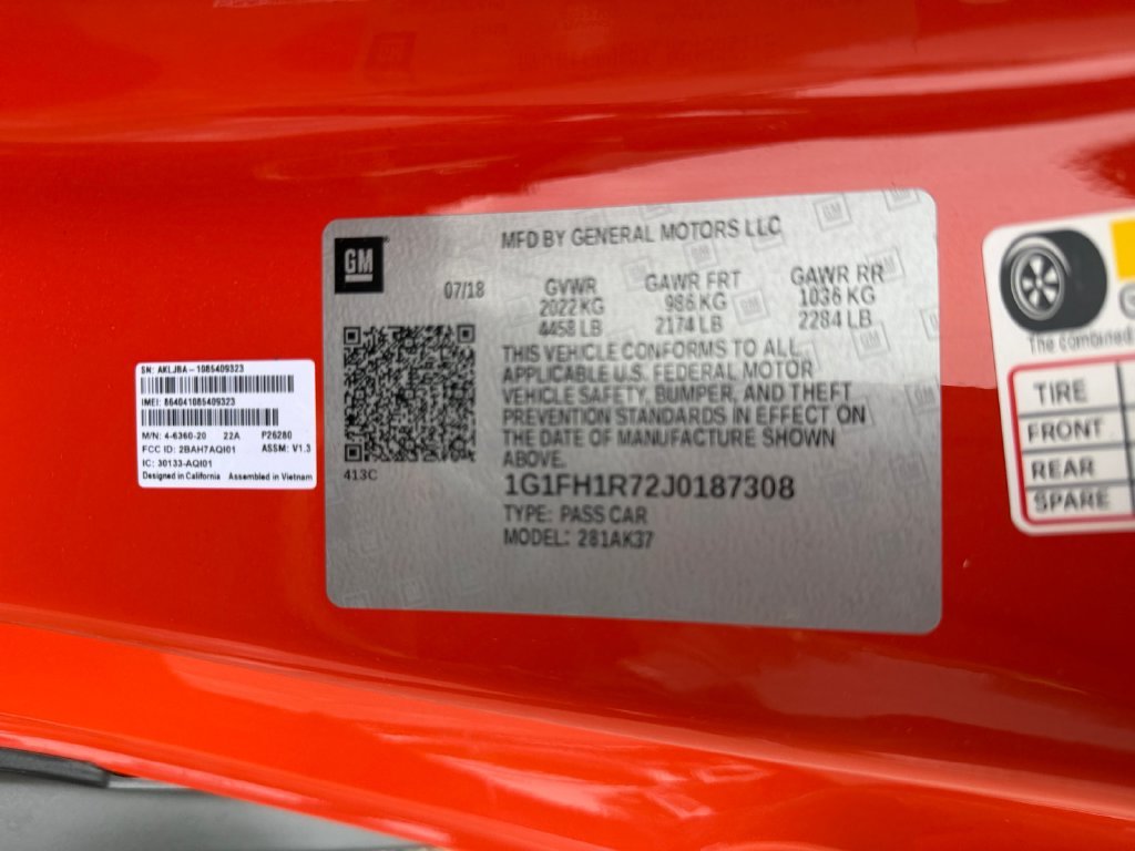 Used 2018 Orange Chevrolet SS image 20