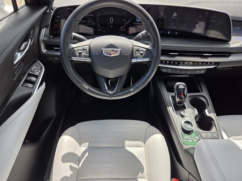 Used 2024 WHITE CADILLAC FWD 4DR SPORT image 12