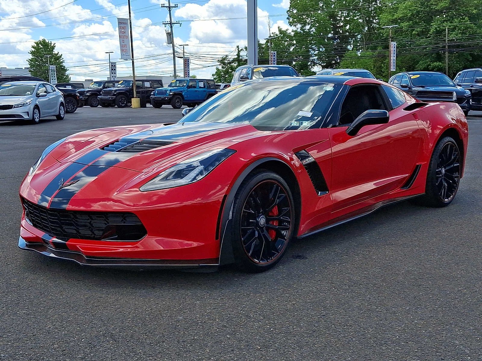 Used 2015 Torch Red Chevrolet Z06 3LZ image 3