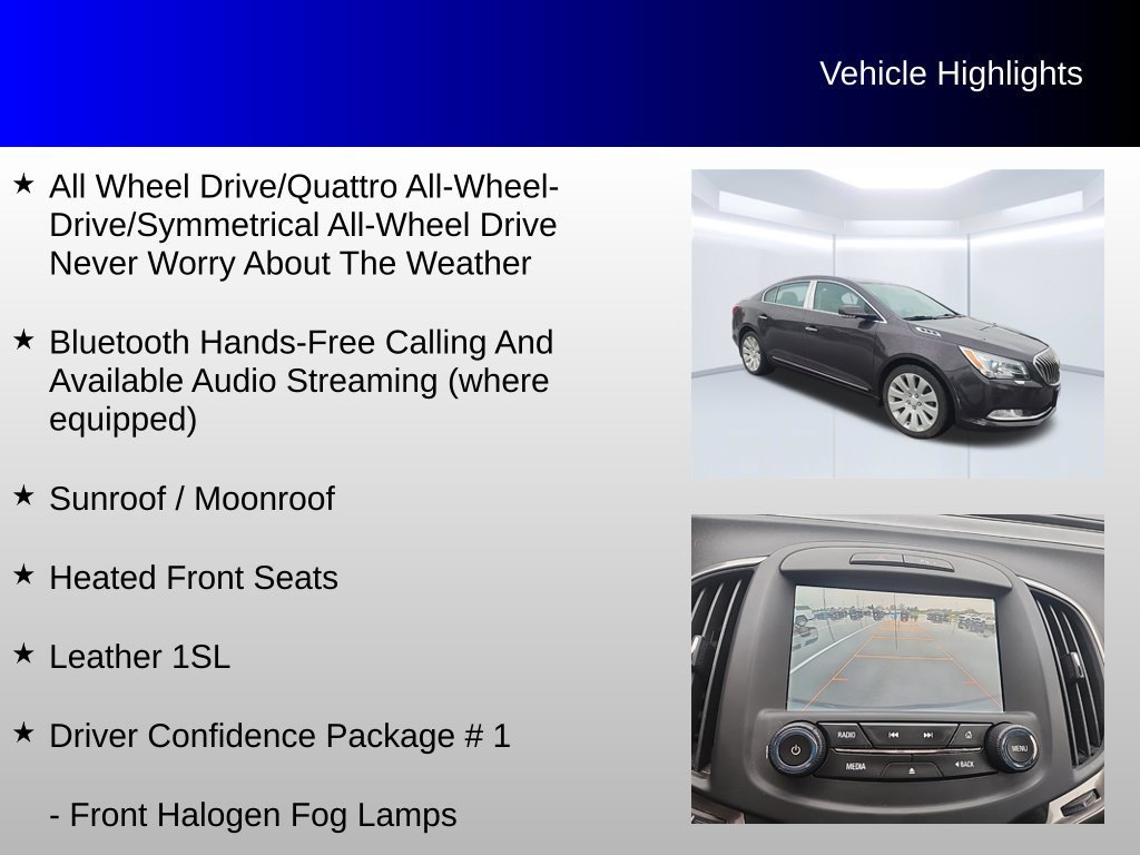 Used 2014 Midnight Amethyst Metallic Buick Leather image 4