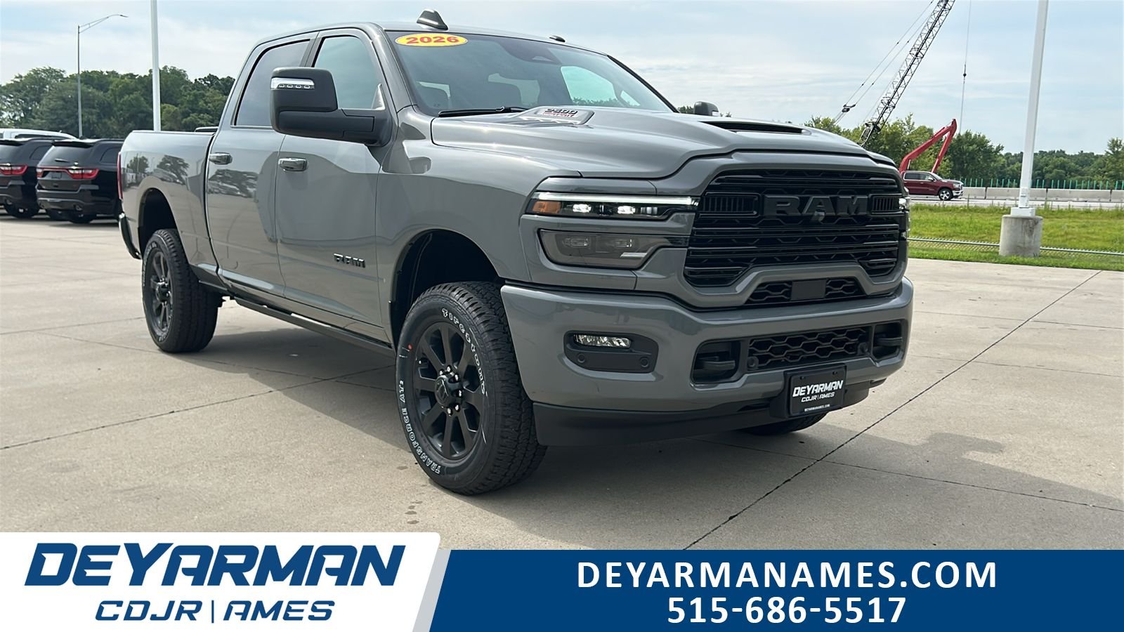 New 2026 Ceramic Gray Clear-Coat Exterior Paint RAM Laramie image 1