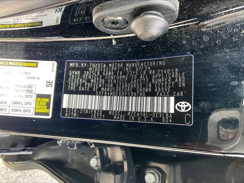 Used 2024 Black Toyota LE image 32
