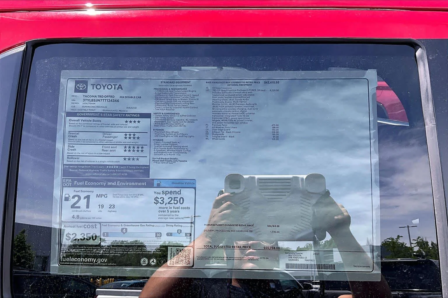 New 2026 Supersonic Red Toyota TRD Off Road image 21