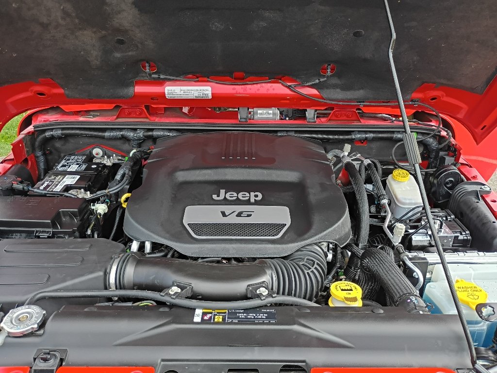 Used 2017 Firecracker Red Clearcoat Jeep Sahara image 35