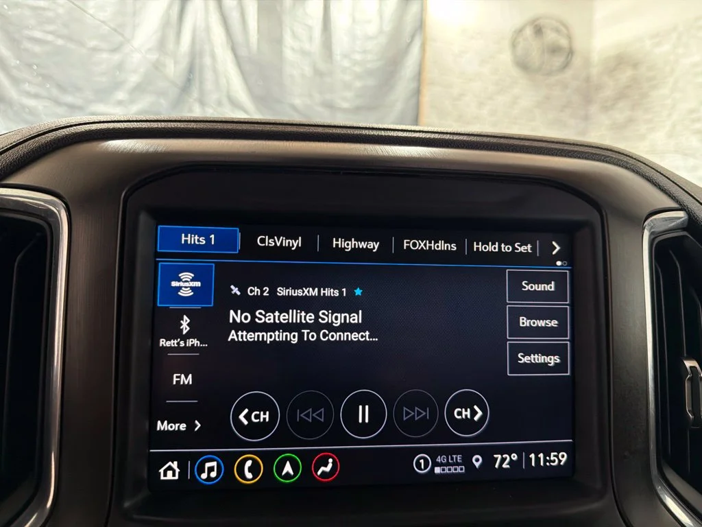 Used 2021 Dark Sky Metallic GMC AT4 image 23