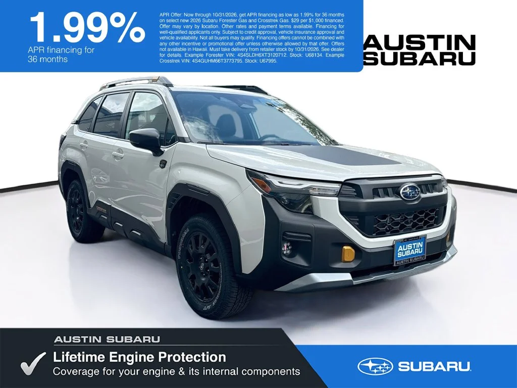 New 2026 White Subaru Wilderness image 1