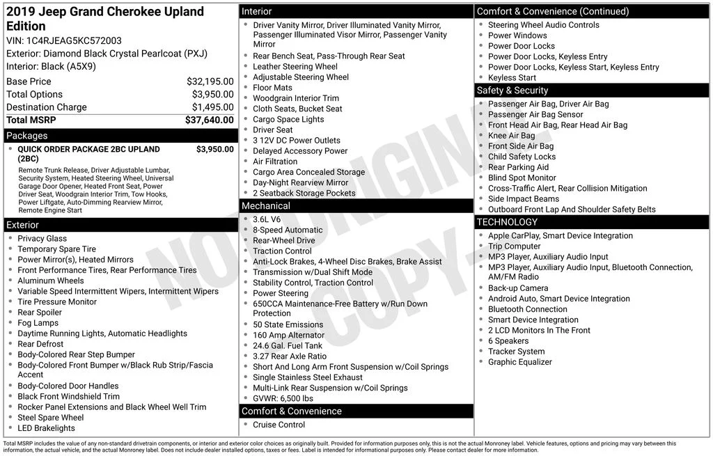 Used 2019 Black Jeep Laredo image 10