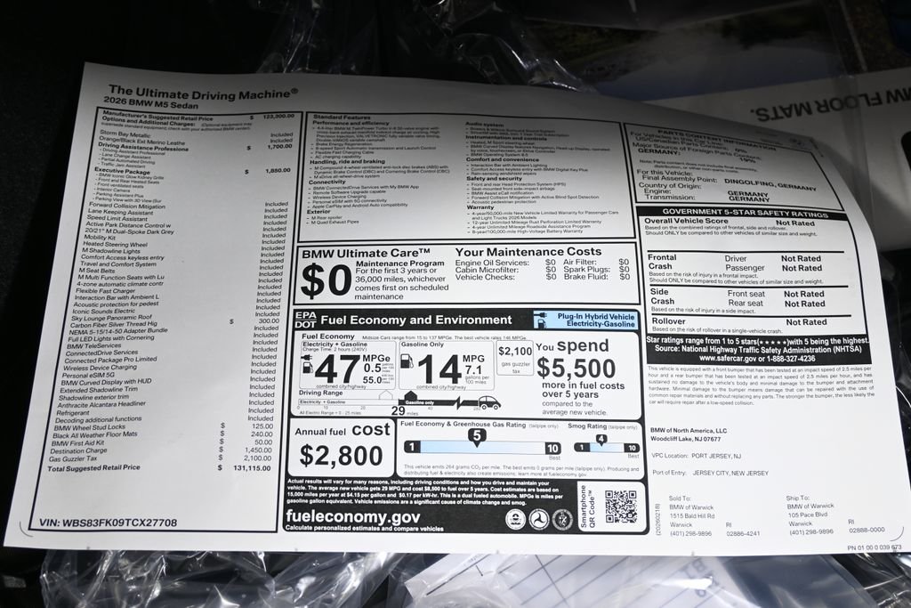 New 2026 Storm Bay Metallic BMW Base image 38