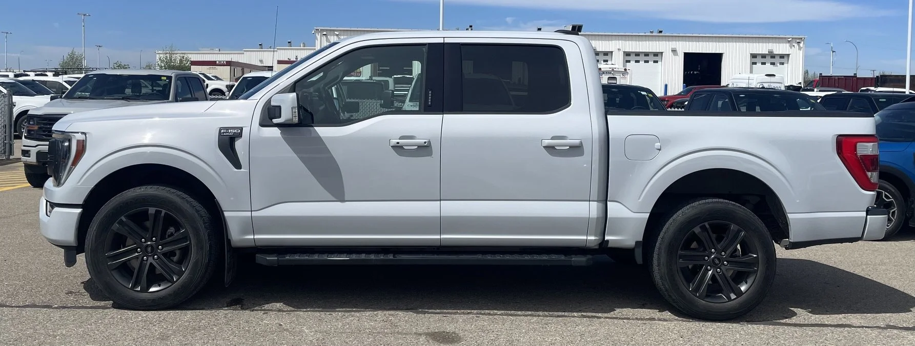 Used 2021 White Ford LARIAT SuperCrew   EcoBoost™ image 2