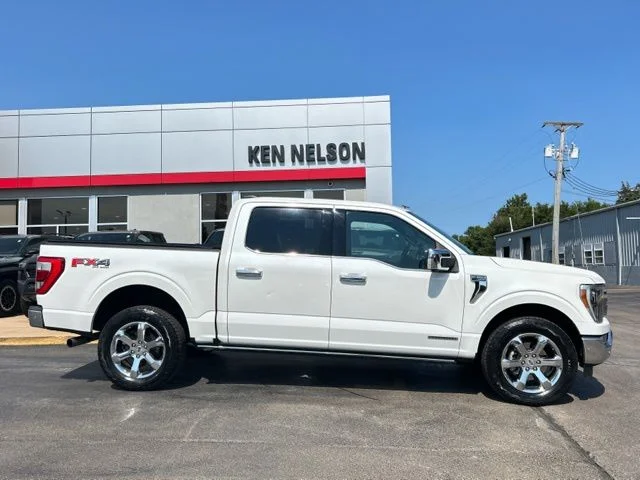 Used 2021 White Metallic Ford Lariat image 11