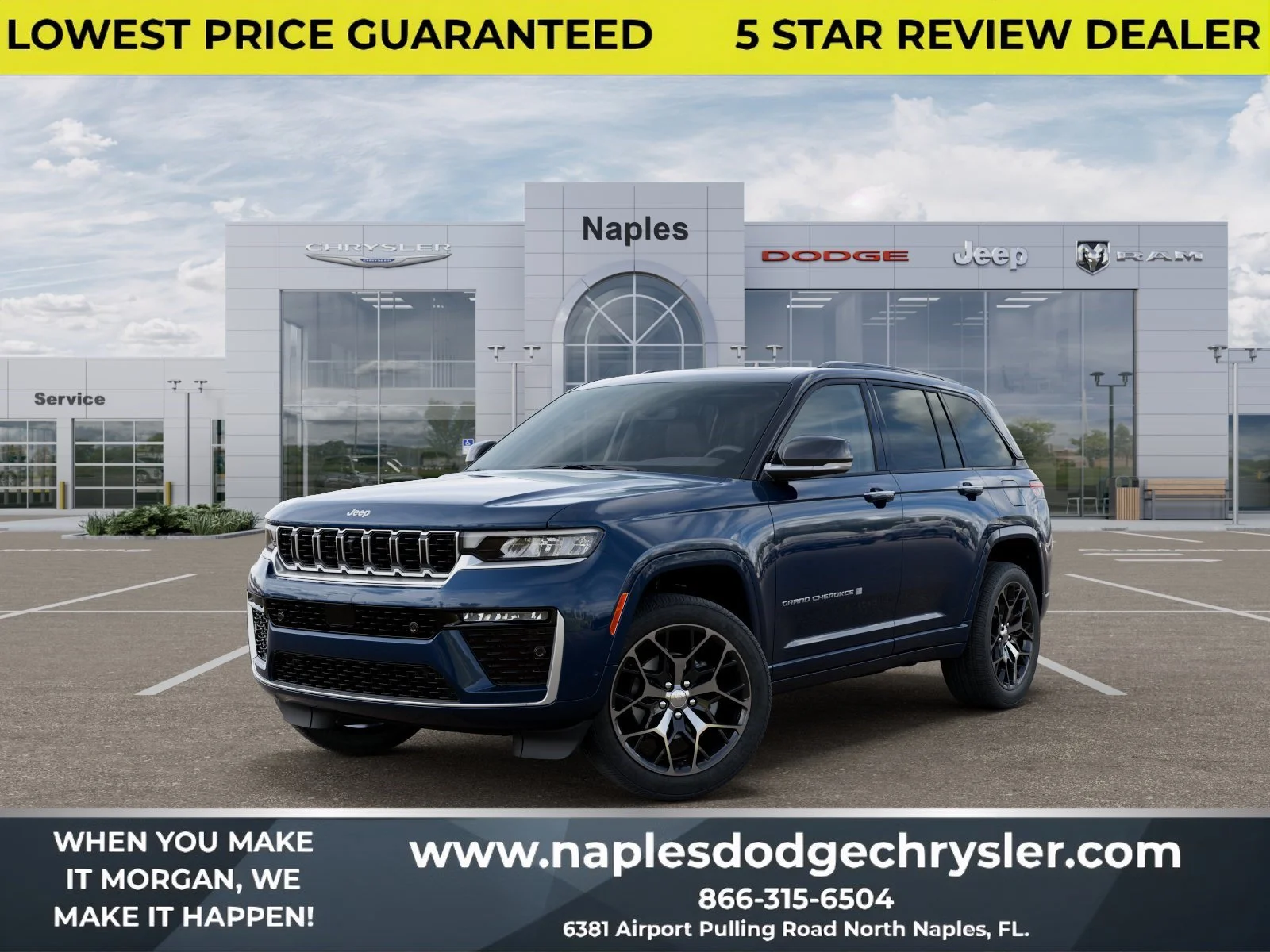 New 2026 Fathom Blue Pearl-Coat Exterior Paint Jeep Summit image 1
