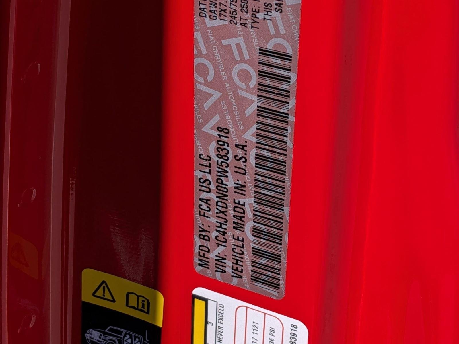 Used 2023 Firecracker Red Clearcoat Jeep Freedom image 35