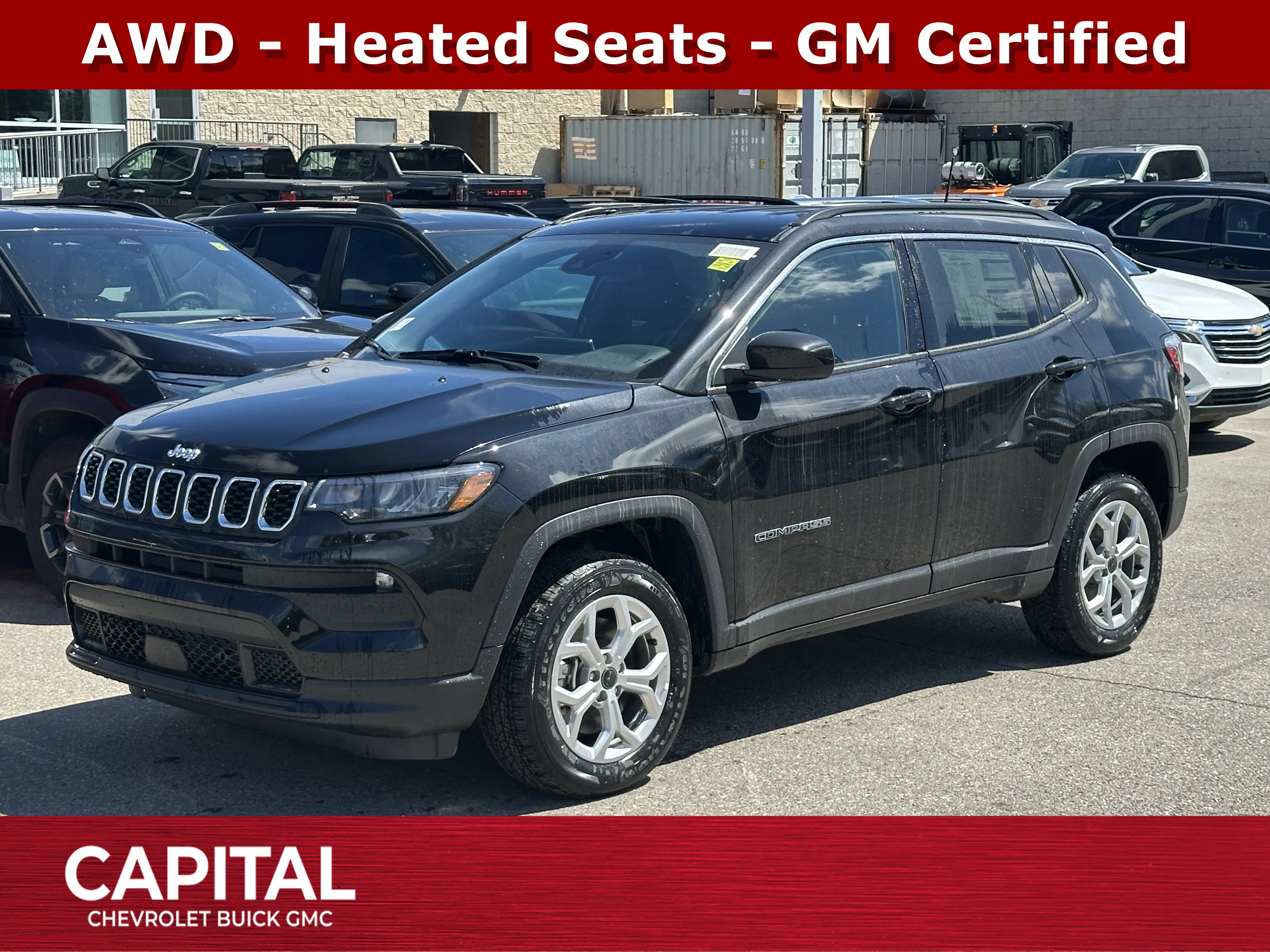 Certified Used 2026 Diamond Black Crystal Pearl Jeep Sport image 1