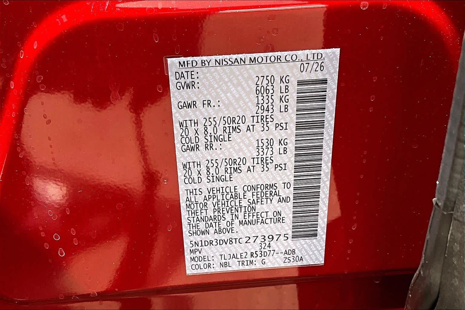 New 2026 Scarlet Ember Tintcoat Nissan Platinum image 14