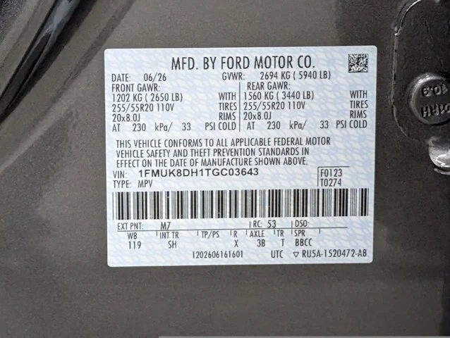 New 2026 Carbonized Gray Metallic Ford Active image 51