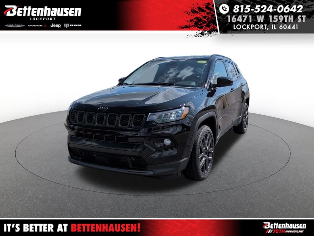 New 2026 Diamond Black Crystal Pearl-Coat Exterior Paint Jeep Limited image 1