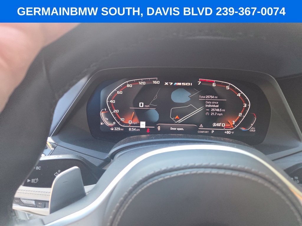 Used 2022 White Metallic BMW M50i image 47