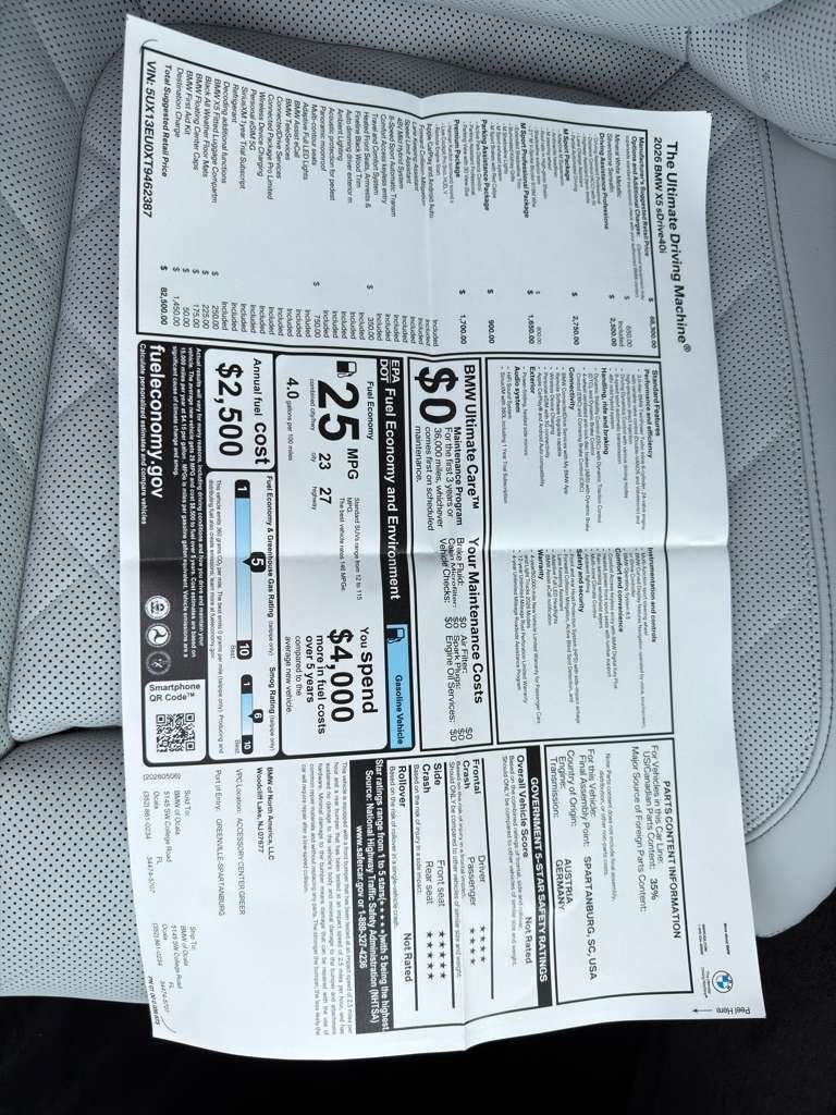 New 2026 Mineral White Metallic BMW sDrive40i image 22