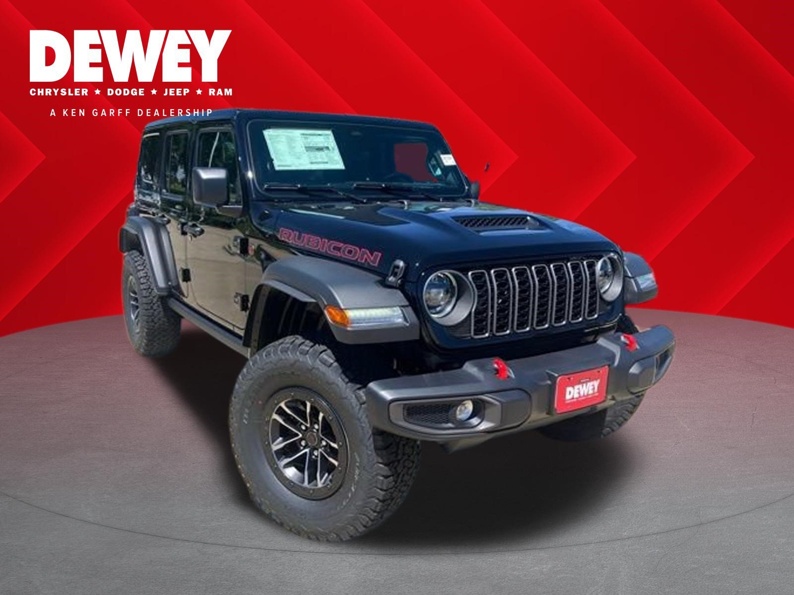 New 2026 Black Clear-Coat Exterior Paint Jeep Rubicon image 1