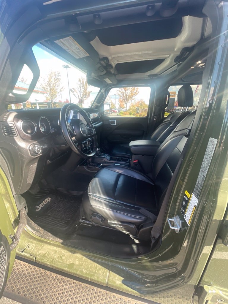 Certified Used 2021 Green Jeep Unlimited Sahara Altitude image 9