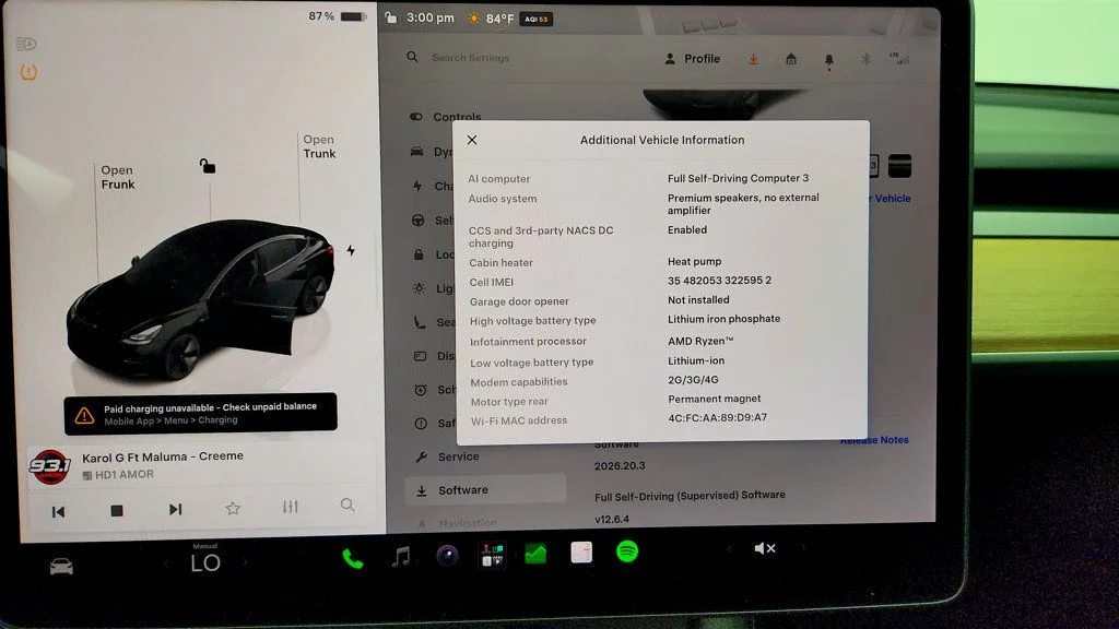 Used 2023 Solid Black Tesla RWD image 15