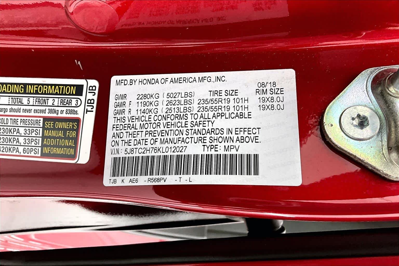 Used 2019 Performance Red Pearl Acura w/Advance Pkg image 28