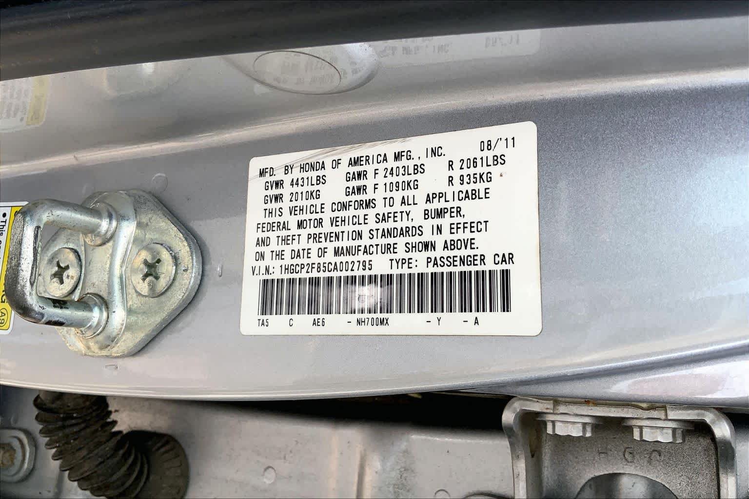 Used 2012 Alabaster Silver Metallic Honda EX-L image 31