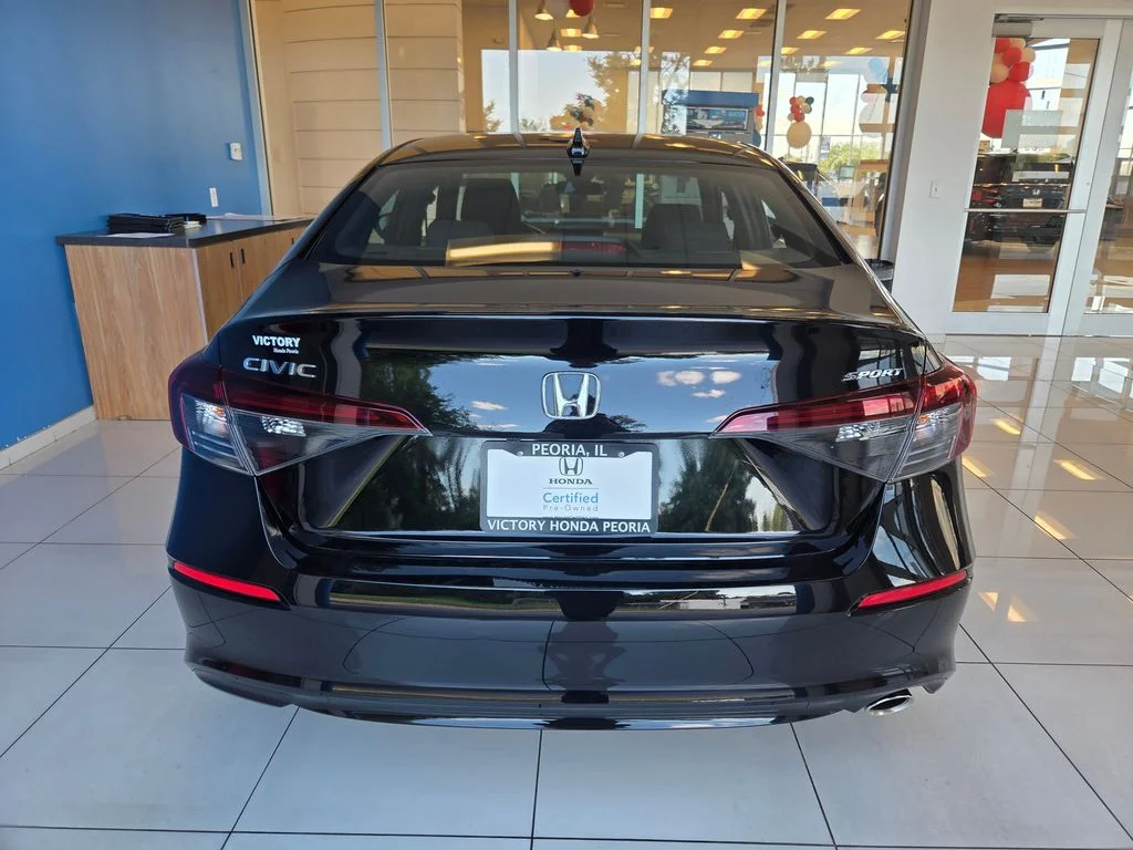 Certified Used 2025 Crystal Black Pearl Honda 4D SPORT image 7