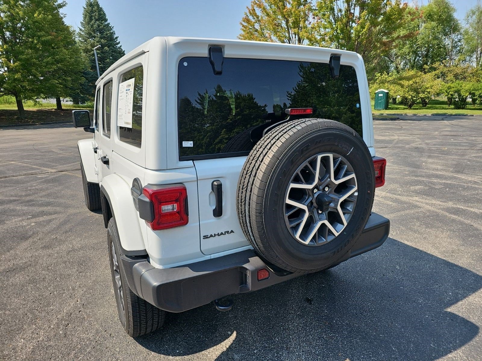 Certified Used 2025 Bright White Clearcoat Jeep Sahara image 3