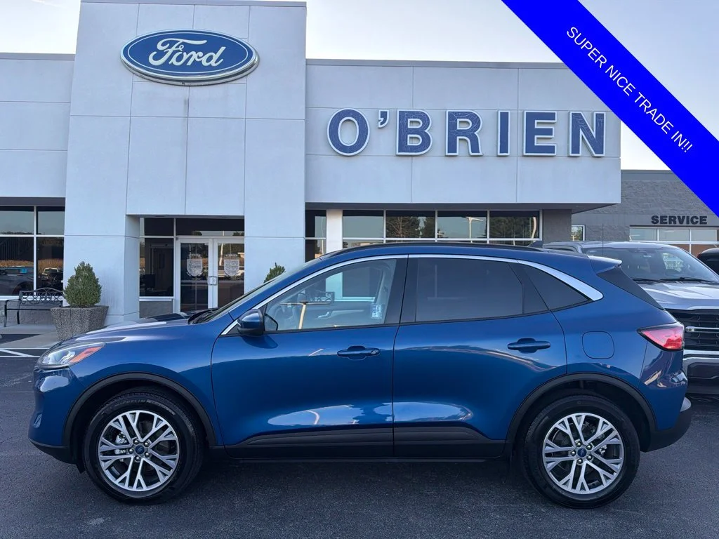Used 2022 Blue Metallic Ford SEL image 1