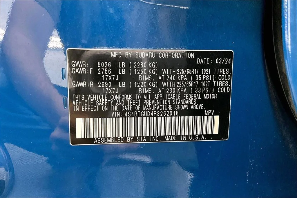 Certified Used 2024 Geyser Blue Subaru Wilderness image 34