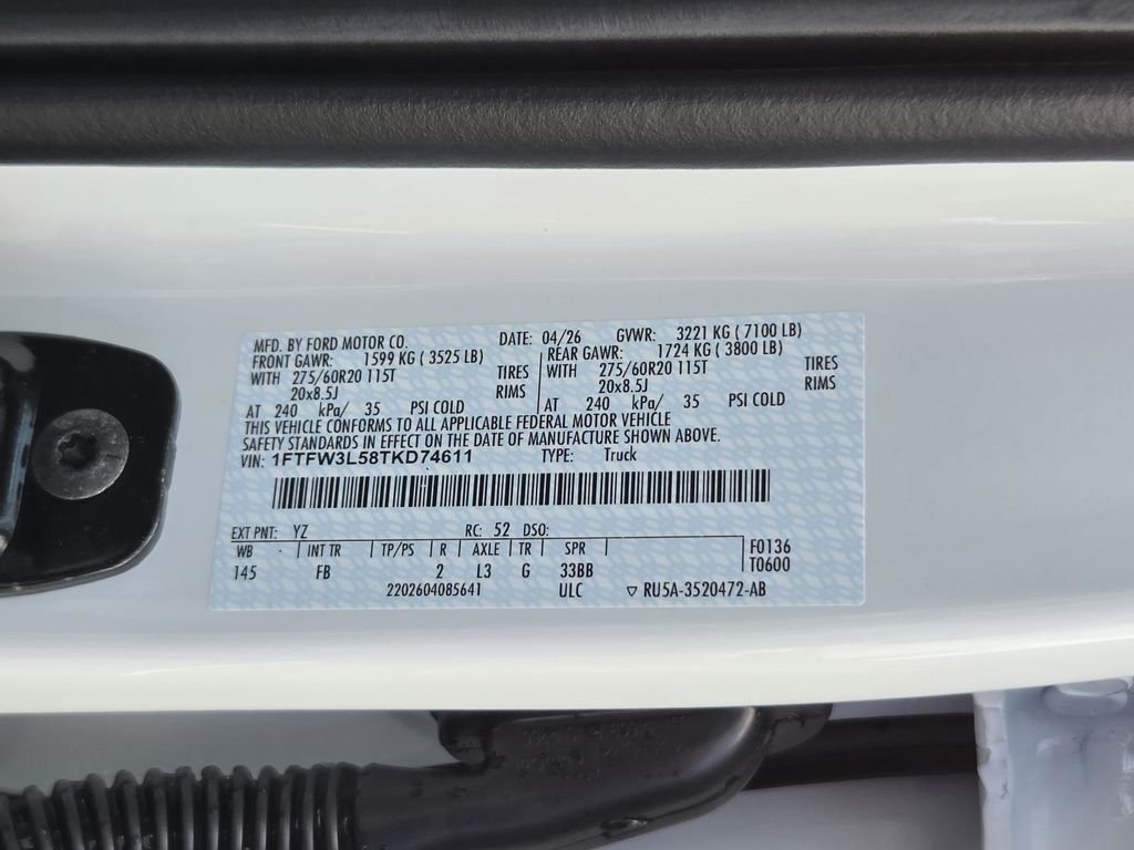New 2026 Oxford White Ford XLT image 51