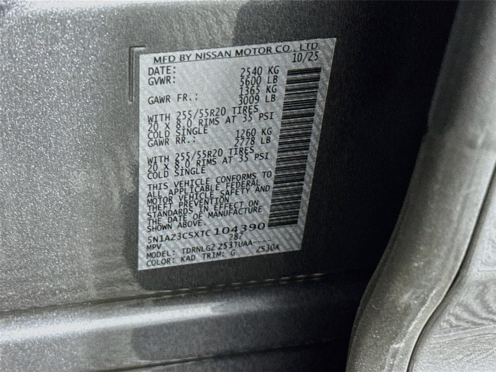 Used 2026 Gun Metallic Nissan SL image 33