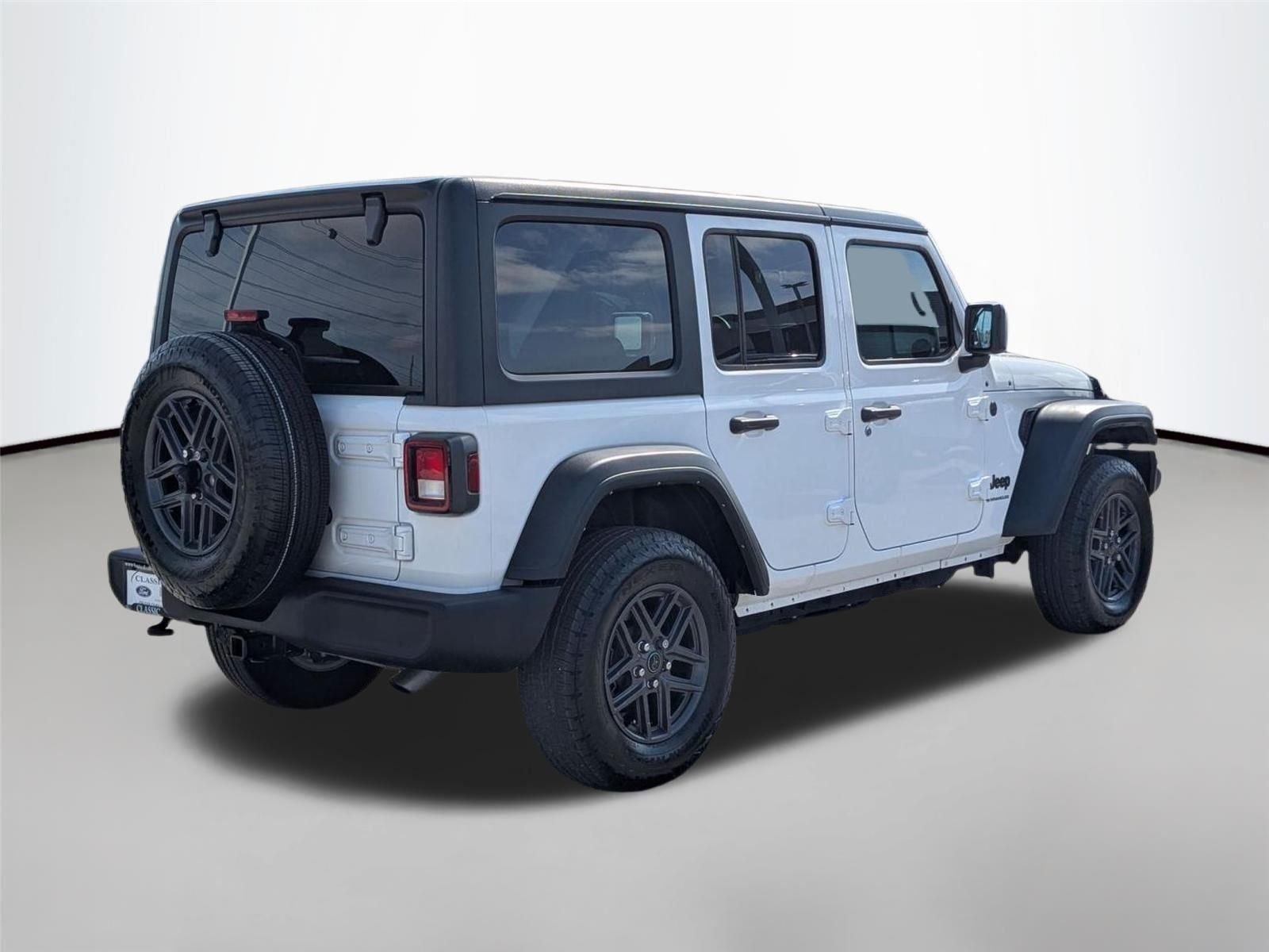 Used 2024 Bright White Clearcoat Jeep Sport S image 5