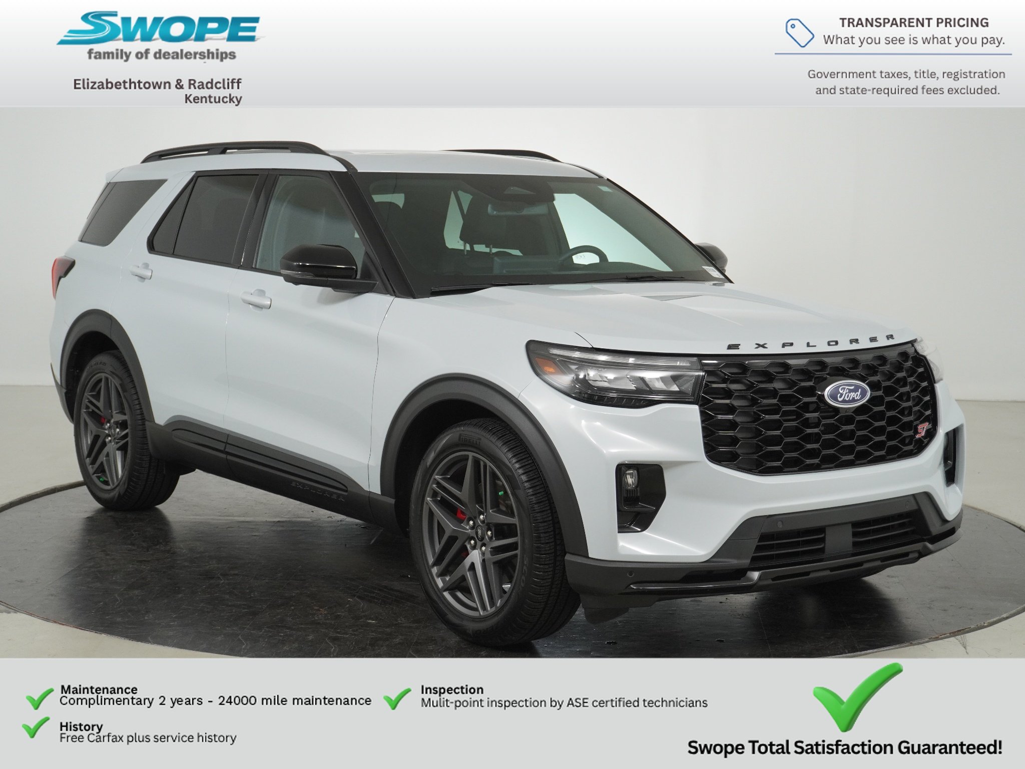 Used 2026 Space White Metallic Ford ST image 1
