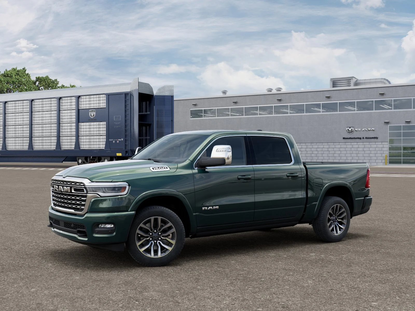 New 2027 Serrano-Green Metallic Exterior Paint RAM Longhorn image 1