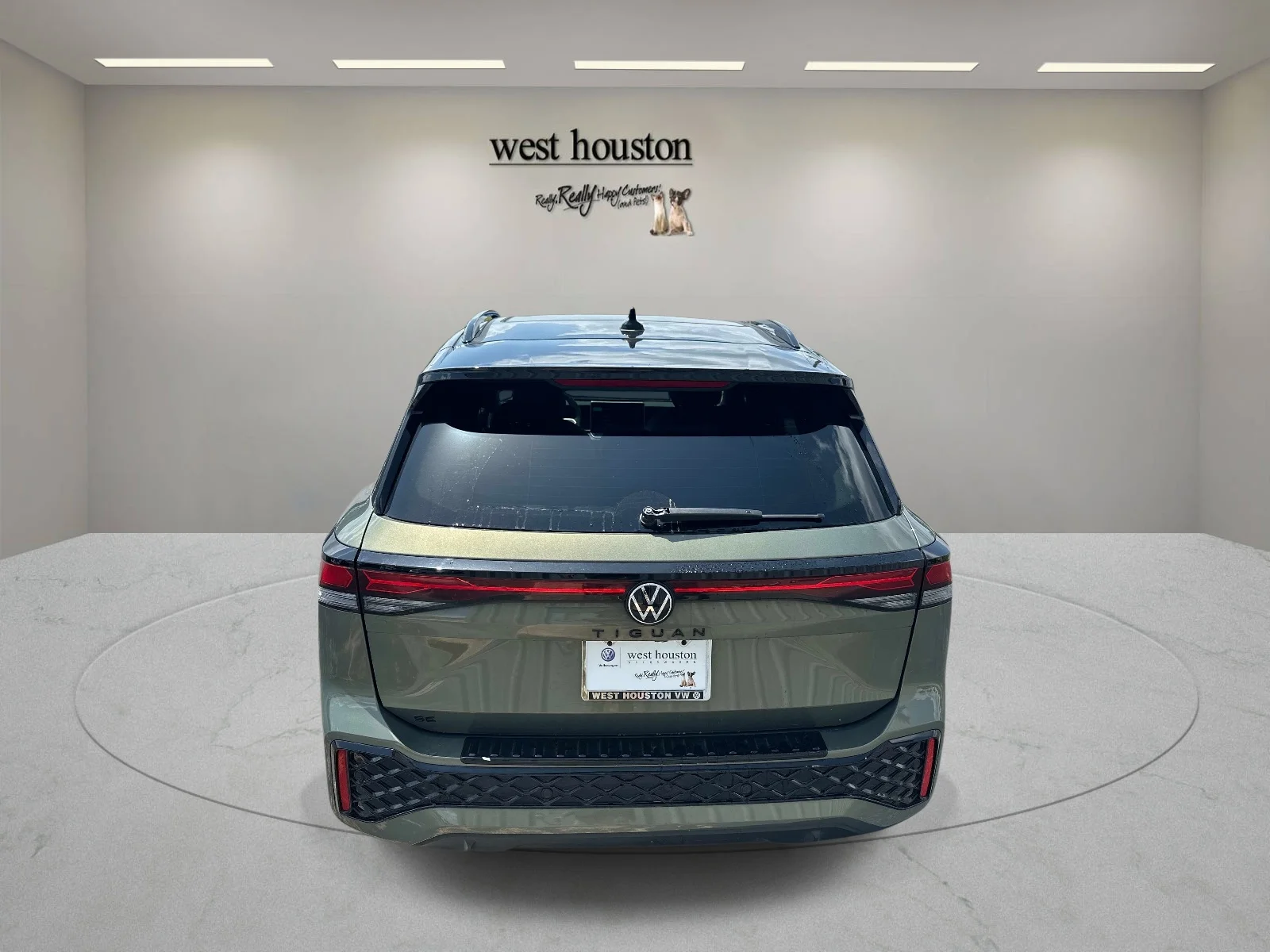 Used 2026 Avocado Green w/Deep Black Roof Volkswagen SE R-Line Black FWD image 6