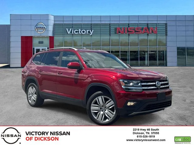 Used 2019 Red Volkswagen 3.6L V6 SE image 1