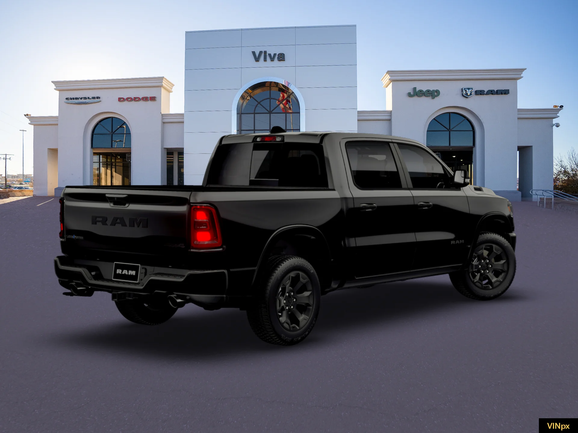 New 2026 Diamond Black Crystal Pearl-Coat Exterior Paint RAM LONE STAR image 19