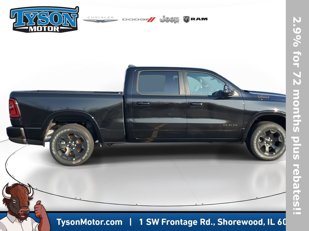 New 2026 Diamond Black Crystal Pearl-Coat Exterior Paint RAM Big Horn/Lone Star image 4