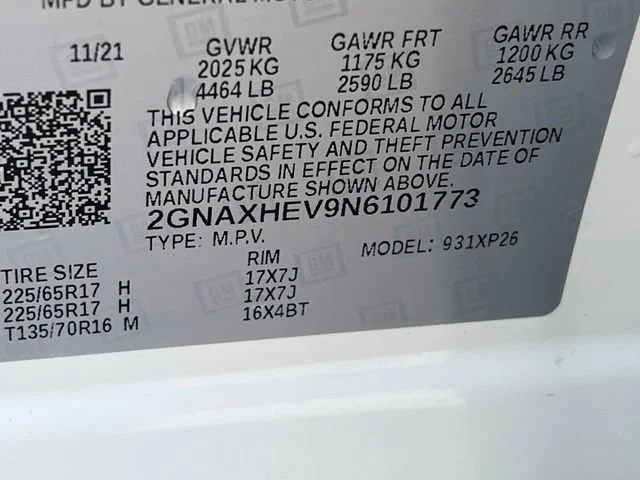 Used 2022 SUMMIT WHITE Chevrolet LS image 14