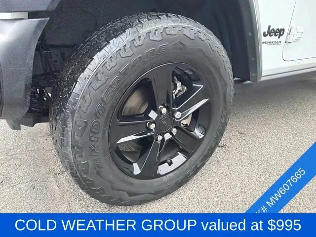 Used 2021 Bright White Clearcoat Jeep Unlimited Sport Altitude image 4
