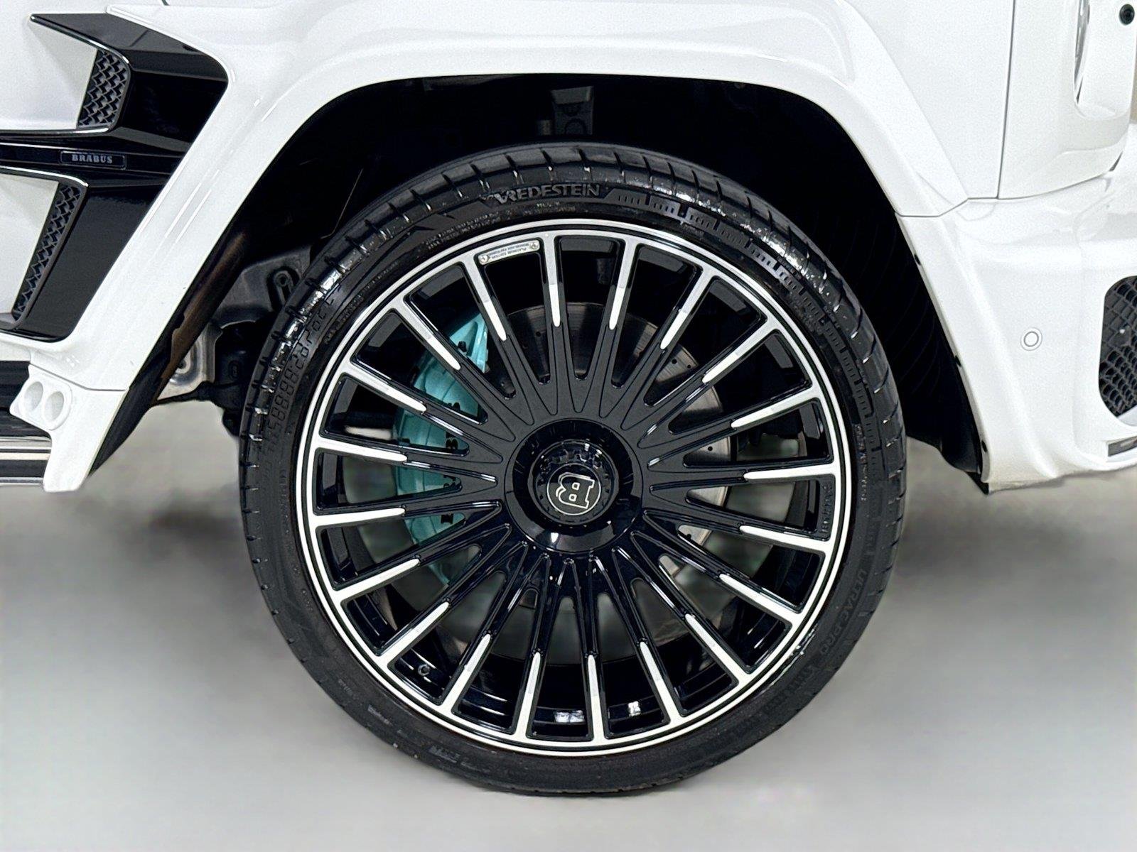 Used 2024 Polar White Mercedes-Benz AMG® G 63  Brabus Custom Widebody / Custom Tiffany Interior image 45